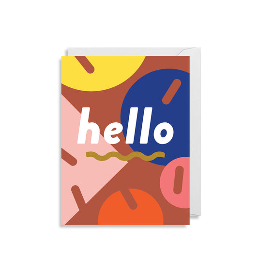 Hello Mini Greetings Card