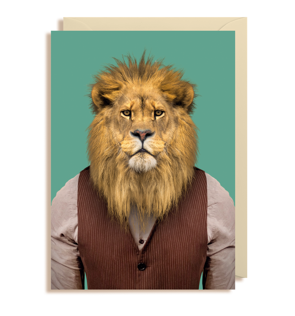 Zoo Pals Lion Greetings Card