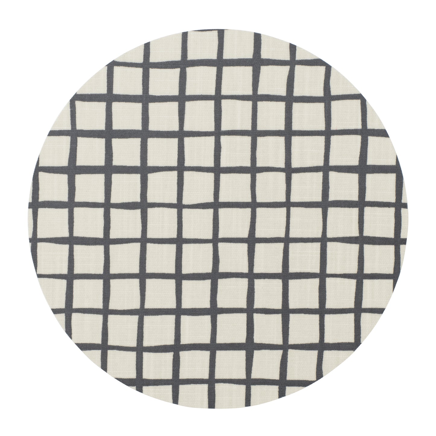 Grid print pot mat/Board 21cm - Dark grey