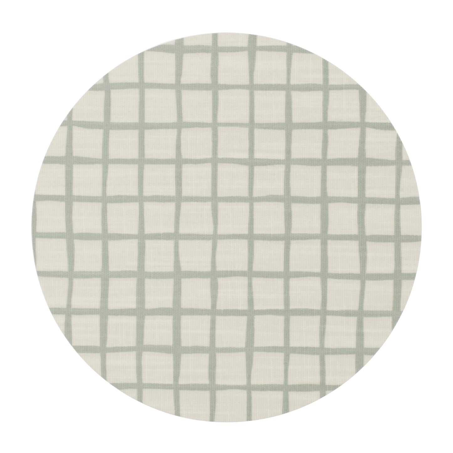 Grid print pot mat/Board 21cm - Sage