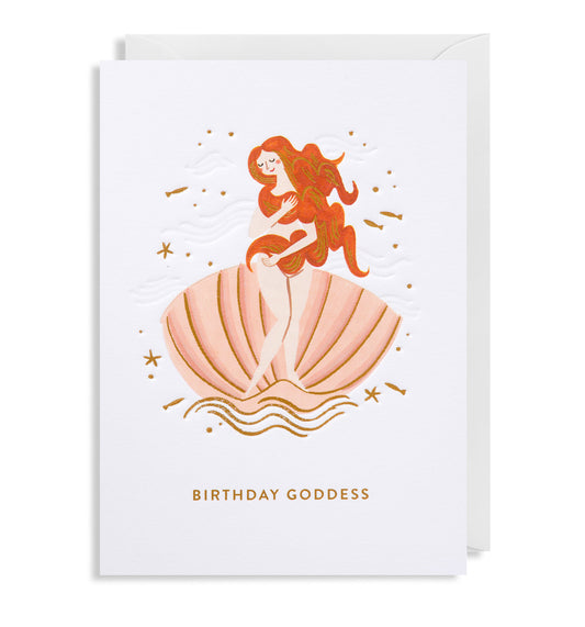 Birthday Goddess Greetings Card