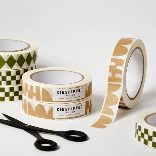 PAPER TAPE - TAUPE SHAPES
