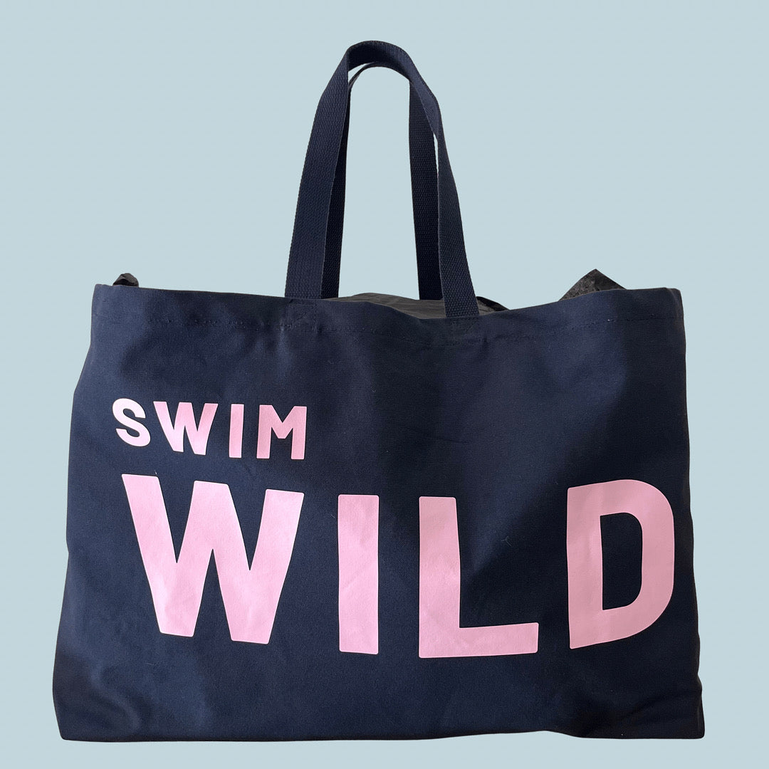 Jumbo Swim Wild bag - Blue/Pink