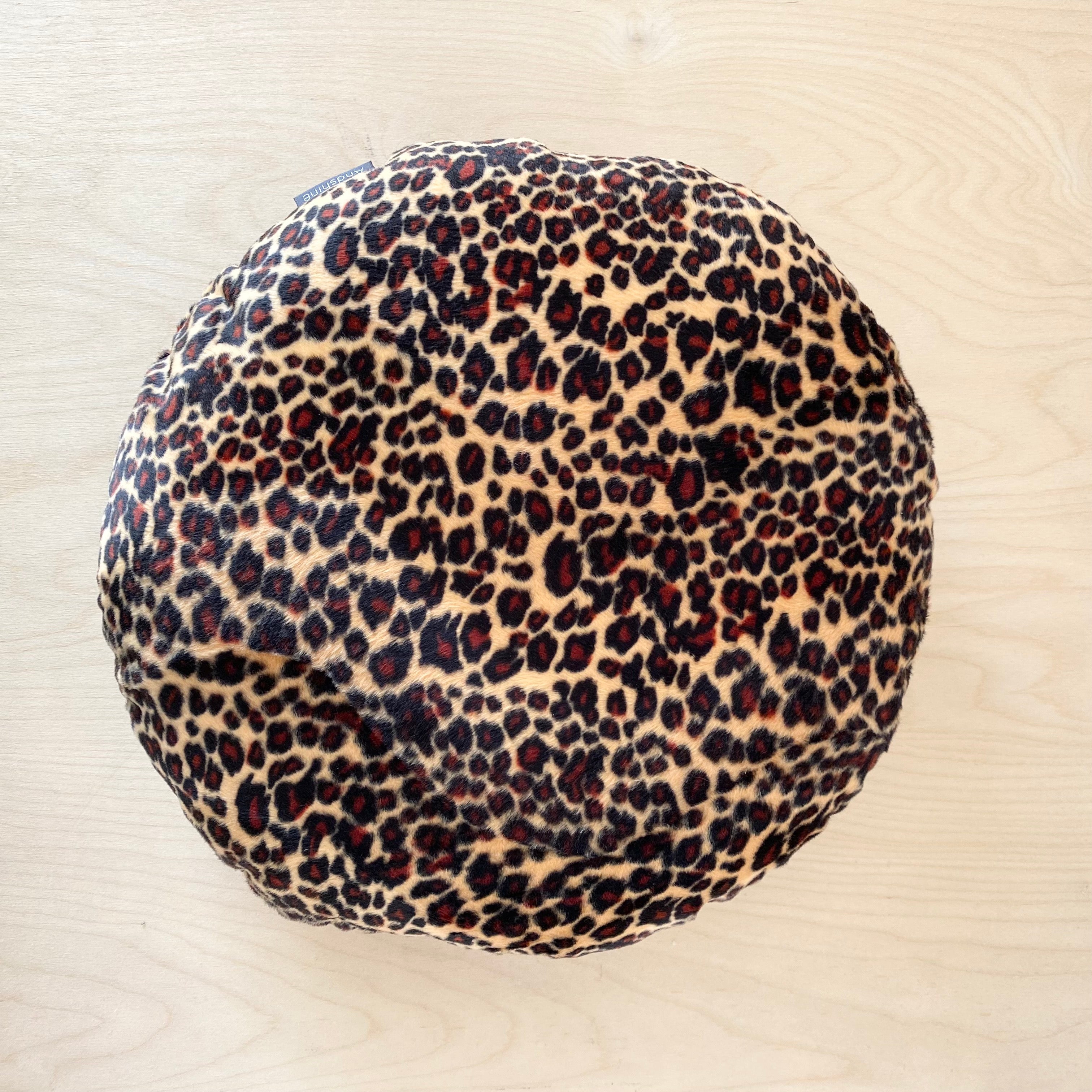 Faux fur shop round cushion