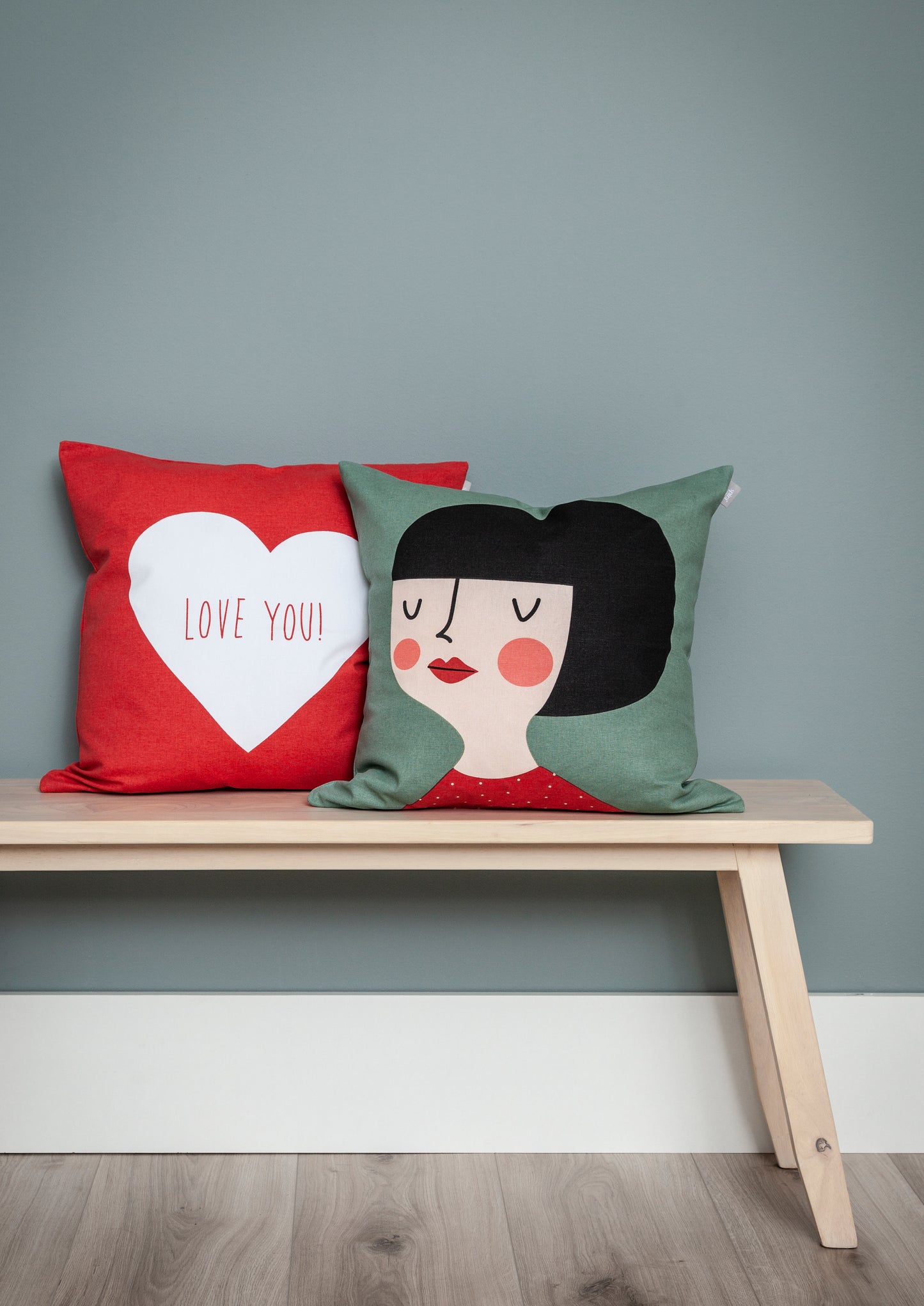 Love You Bubble cushion/cover