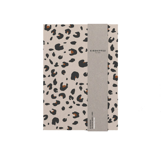 Leopard Print Notebook | Beige