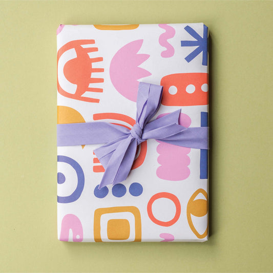 Bright Abstract Shapes gift wrap