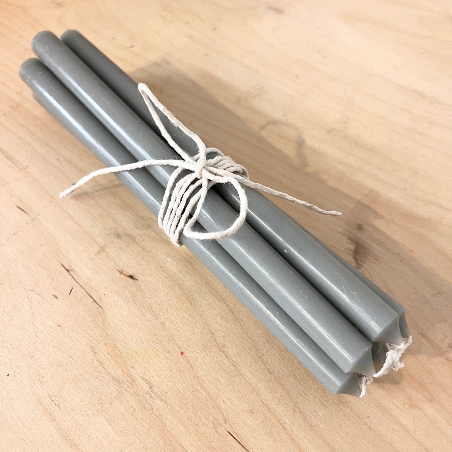 Long Taper Candles | Pack of 7 |  Light Grey