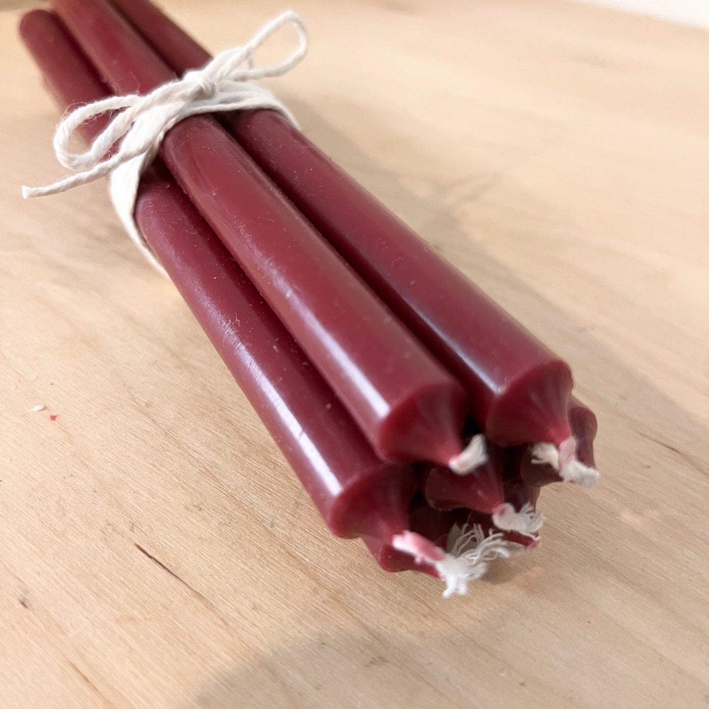 Long Taper Candles | Pack of 7 |  Crimson