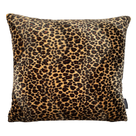 Faux Fur Leopard print cushion