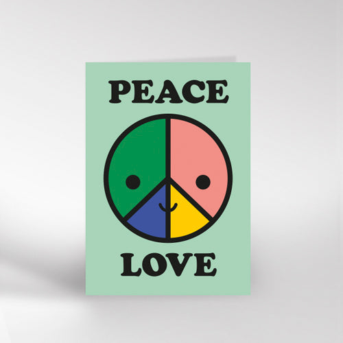 Peace & Love Greetings Card