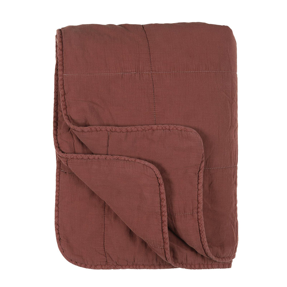 Rust Quilts IB Laursen Scandi Vintage Style Quilt - Rust – &Living