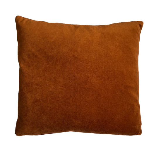 Velvet cushion - Rust