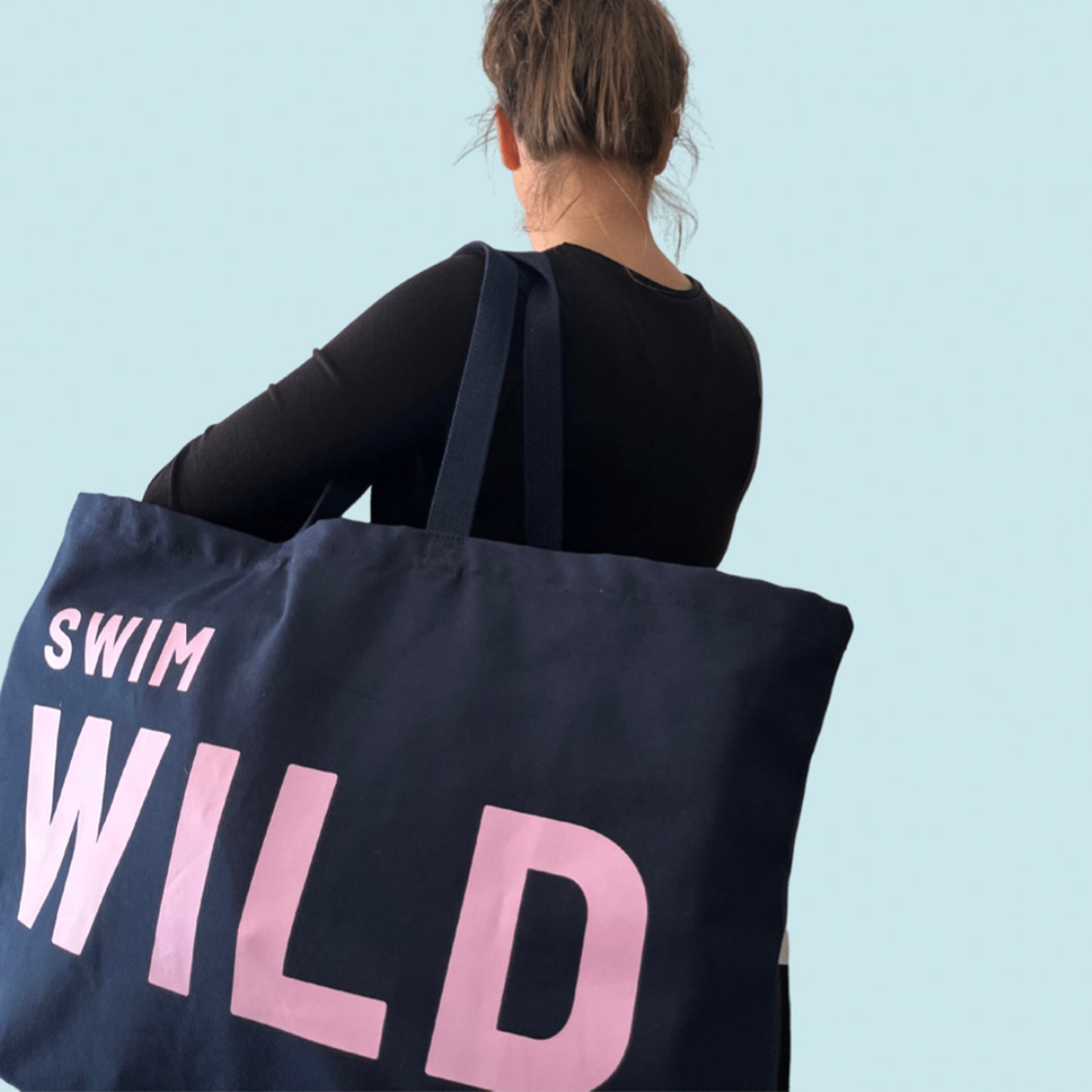 Jumbo Swim Wild bag - Blue/Pink